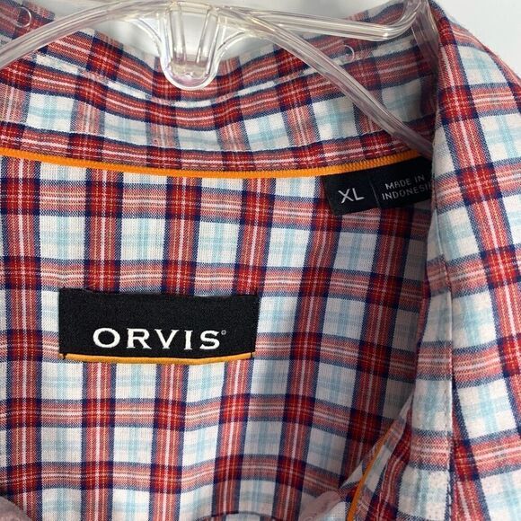 Orvis Men's Plaid Long Sleeve Button Down Shirt Size XL - Picture 3 of 11